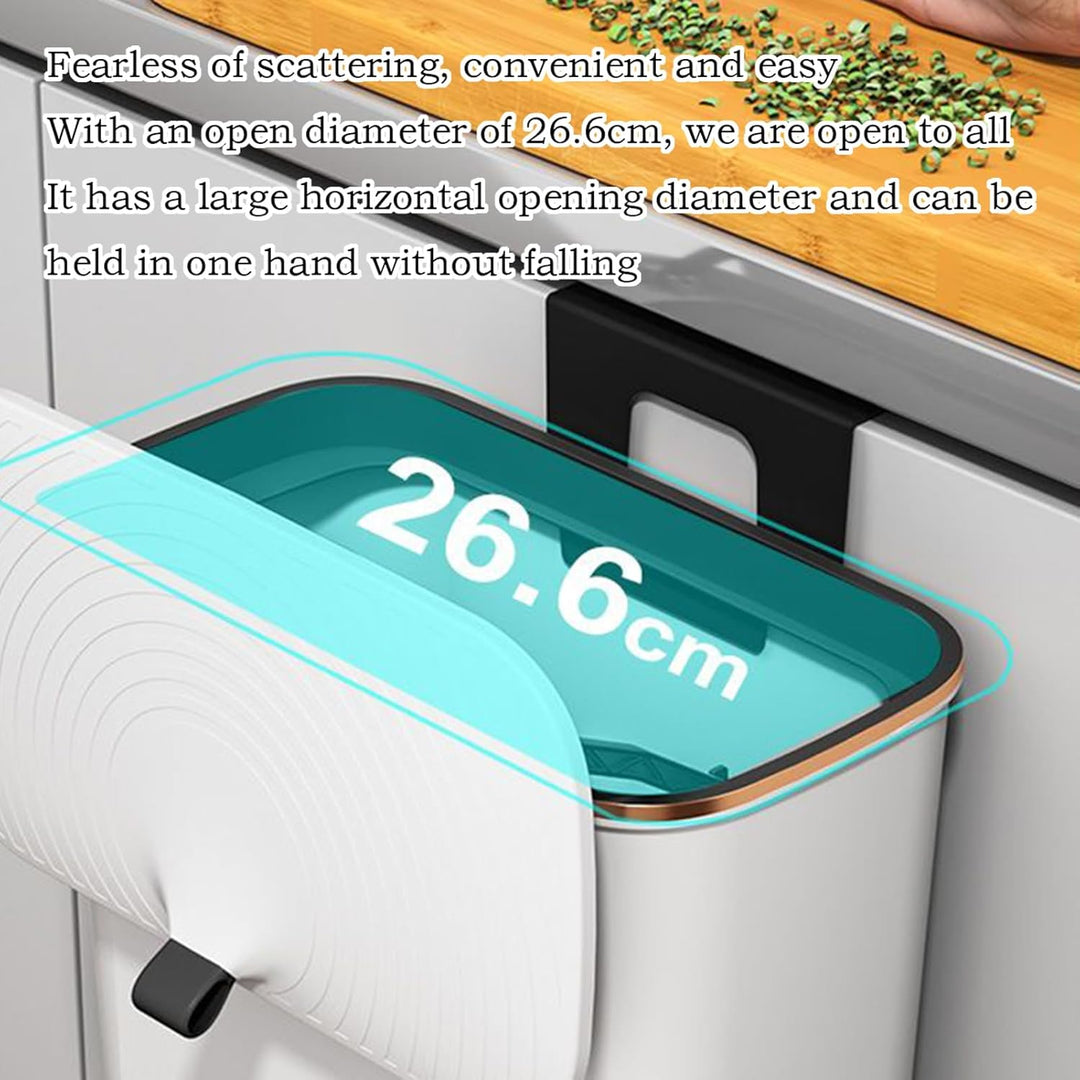 7L Küchenmülleimer mit Deckel, hängende Küche Abfalleimer, wasserdicht Kompostbehälter, Komposteimer