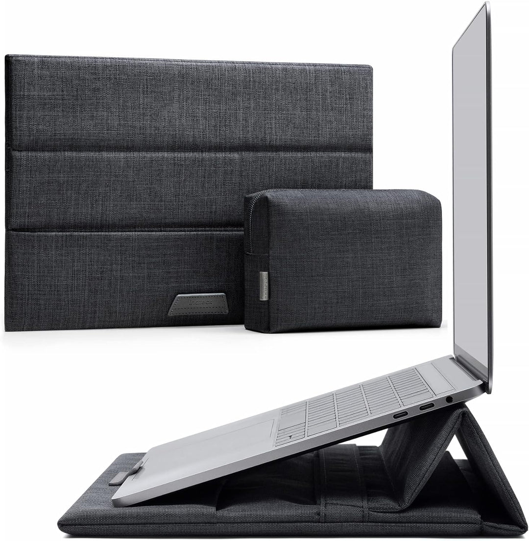 Inateck 13 Zoll Laptop-Hülle mit Standfunktion Kompatibel mit MacBook Air M2/M1 2022-2016, MacBook P