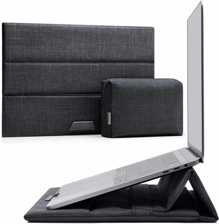 Inateck 13 Zoll Laptop-Hülle mit Standfunktion Kompatibel mit MacBook Air M2/M1 2022-2016, MacBook P