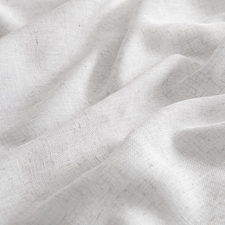 MIULEE Gardinen Vorhänge mit ösen Voile Vorhang Modern Leinenoptik Halbtransparent für Wohnzimmer Sc