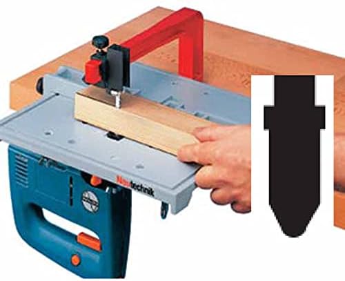 Neutechnik Präz.-Stichsägetisch für jede Stichsäge - Basisgerät + 4 extra langen Sägeblätter Typ BOS