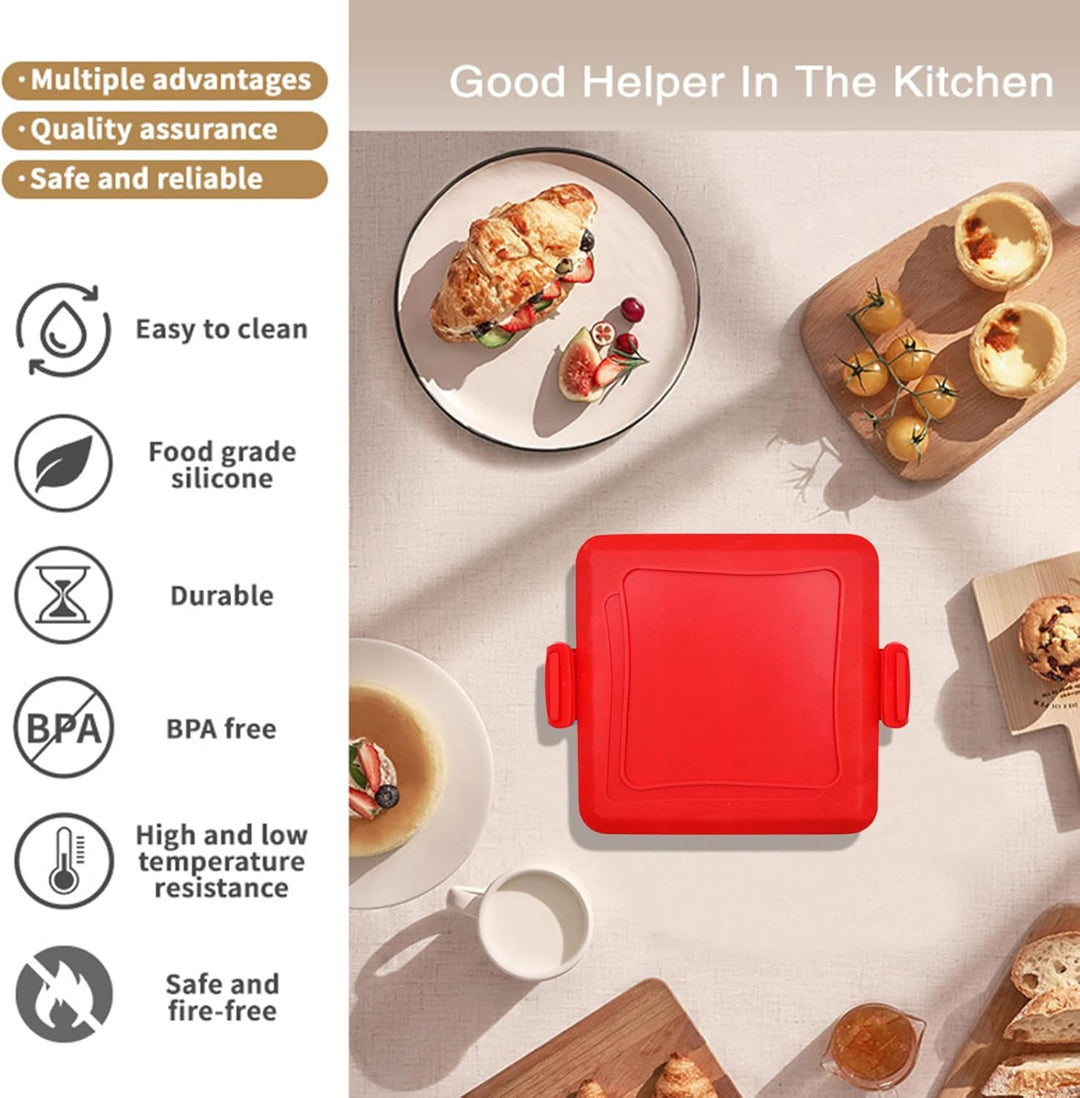 Micro Toastie Maker, Mikrowellen-Toastie-Maker, antihaftbeschichtetes Mikrowellen-Sandwich, herausne