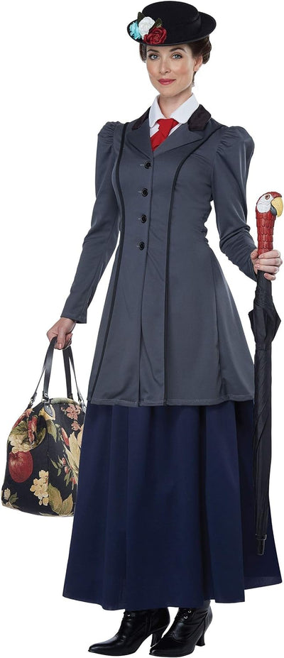 California Costumes Damen Kindermädchen Kostüm, grau, L L Grau, L Grau
