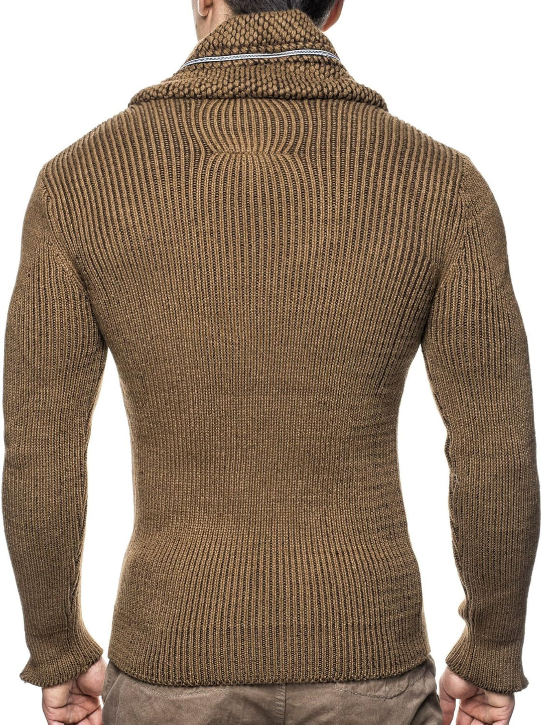 Leif Nelson Herren Pullover Hoodie Strickpullover Longsleeve Sweater Sweatshirt Zipper LN4170 Grösse