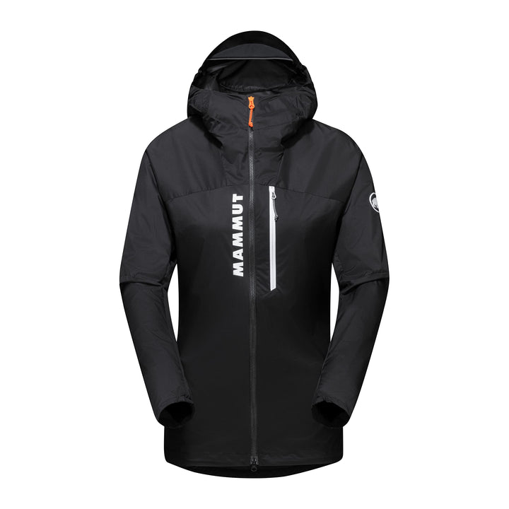 Mammut Damen Aenergy Hooded Windbreaker Jacke mit Kapuze, Schwarz