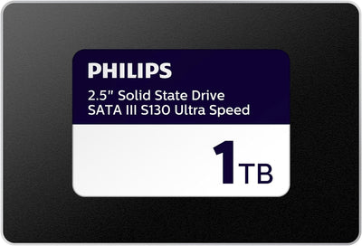 PHILIPS Interne SSD 2.5" SATA III 1 TB S130 Ultra Speed, Lesegeschwindigkeit bis zu 550 MB/s 1 TB Sa