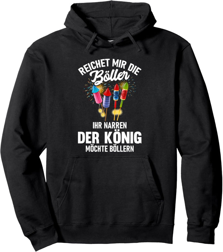 Pyrotechniker reichet mir die Böller Feuerwerk Pyrotechnik Pullover Hoodie