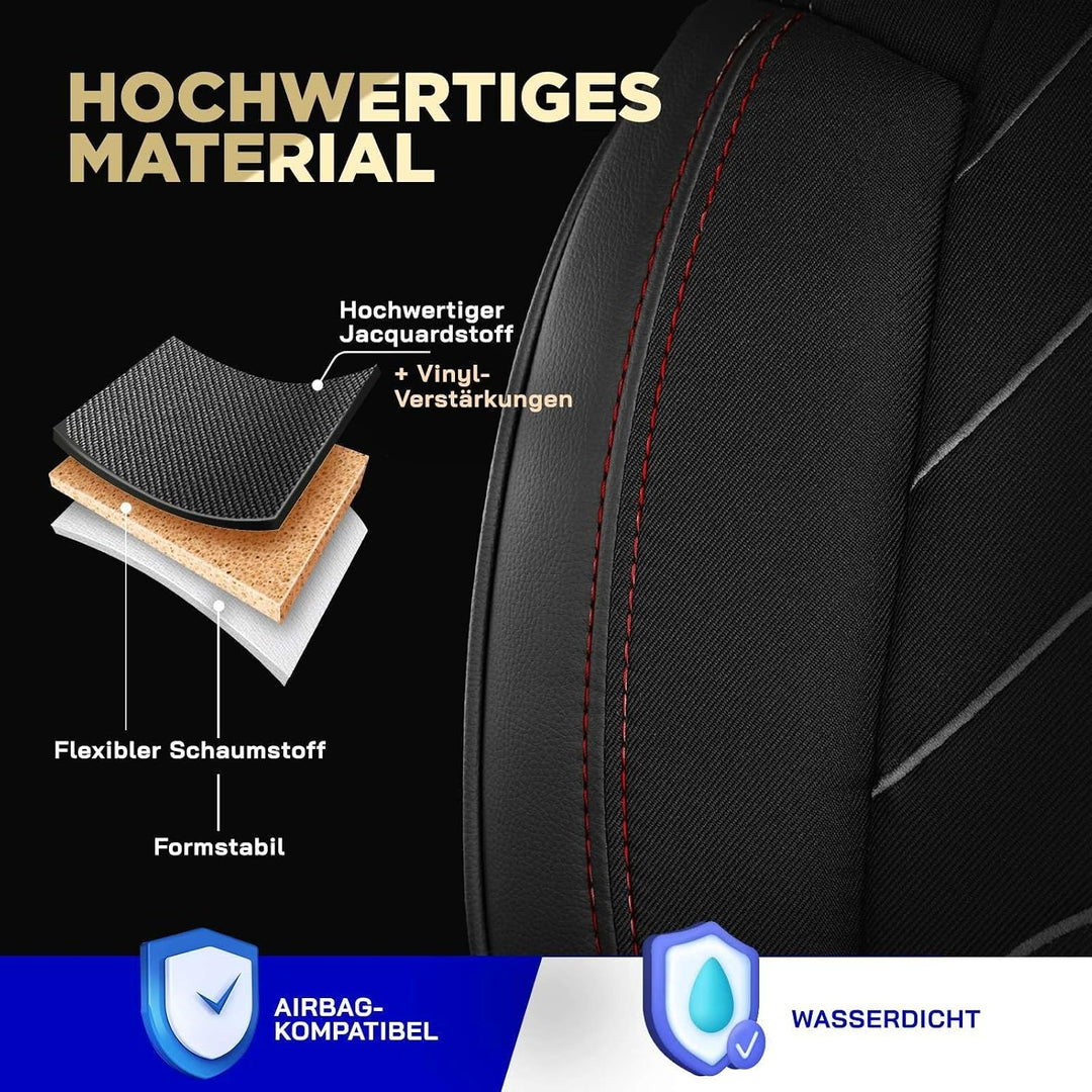 Autositzbezüge Universal 2+1 für FIAT Ducato, Peugeot Boxer, Citroen Jumper (2014-2024) – Vordersitz