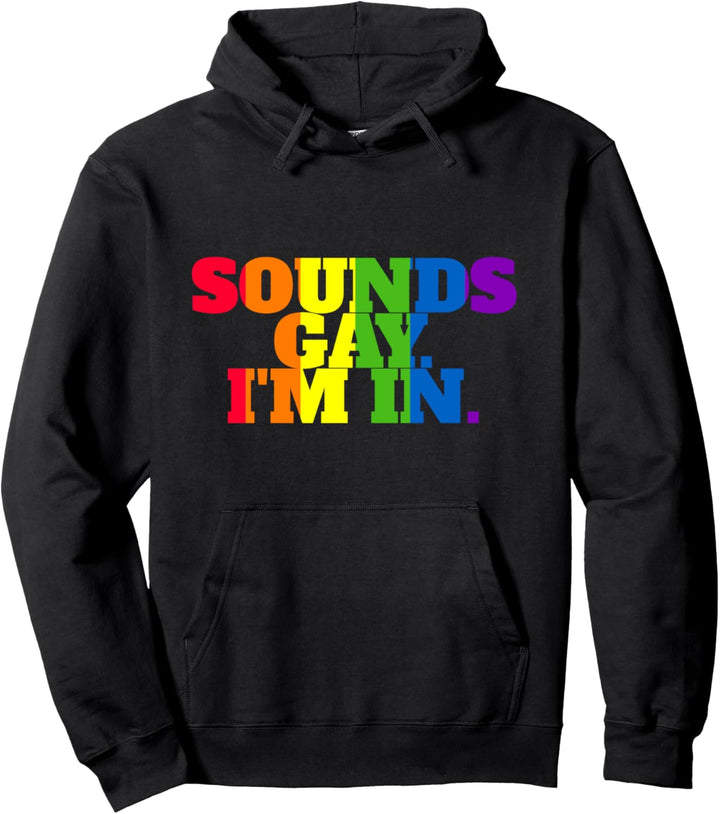 Klingt Schwul Ich bin in LGBTQ Gay Pride Rainbow Pride LGBTQ Pullover Hoodie