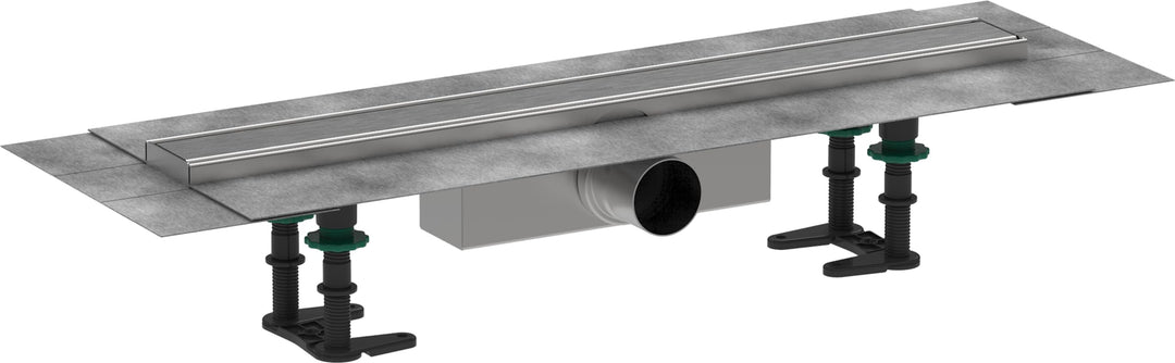 hansgrohe 56174800 RainDrain Compact Duschrinne 600 für Standardinstallation Edelstahl gebürstet Kom