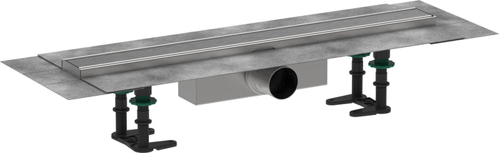 hansgrohe 56174800 RainDrain Compact Duschrinne 600 für Standardinstallation Edelstahl gebürstet Kom