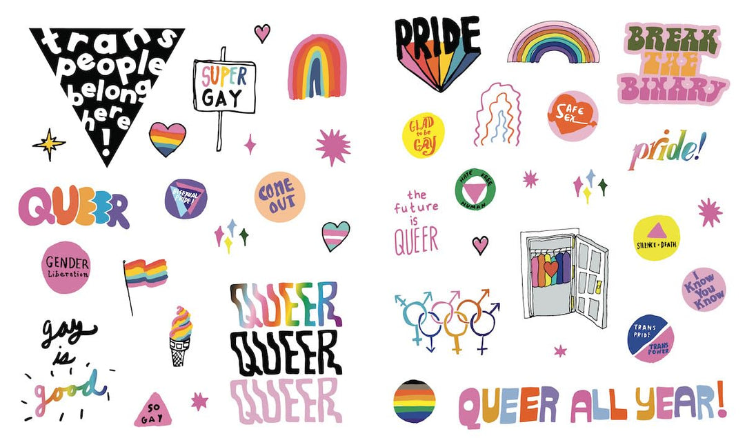 The Big Book of Queer Stickers: Includes 1,000+ Stickers!, Gebundenes Buch