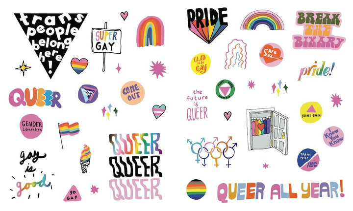 The Big Book of Queer Stickers: Includes 1,000+ Stickers!, Gebundenes Buch