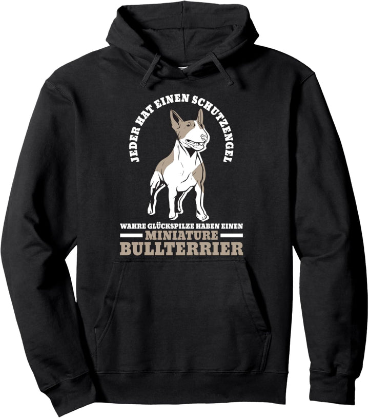 Miniatur Bullterrier Schutzengel Wachhund Pullover Hoodie