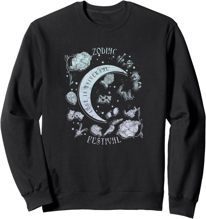 Zodiac Festival Moon & Roses Sweatshirt