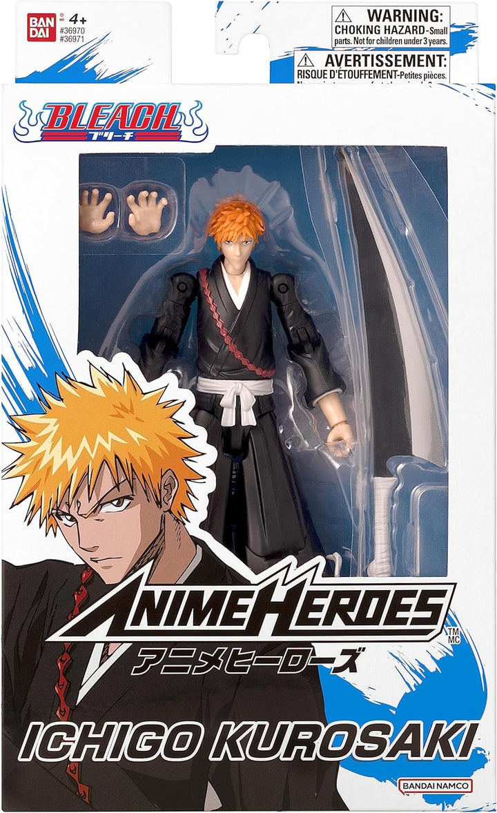 BANDAI Anime Heroes Bleach - Kurosaki Ichigo Action Figure (36971), Kurosaki Ichigo