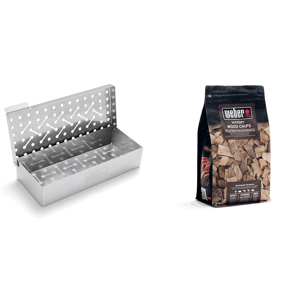 Weber 7576 Räucherbox universal, Räuchern, für Gas- und Holzkohlegrills, Raucharmona + Weber Räucher