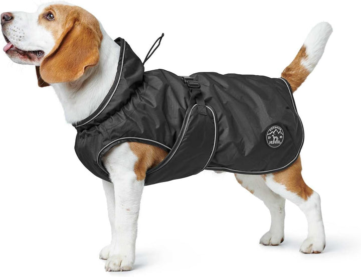 HUNTER UPPSALA Hundemantel, wasserabweisend, reflektierend, 80, schwarz schwarz 80, schwarz 80