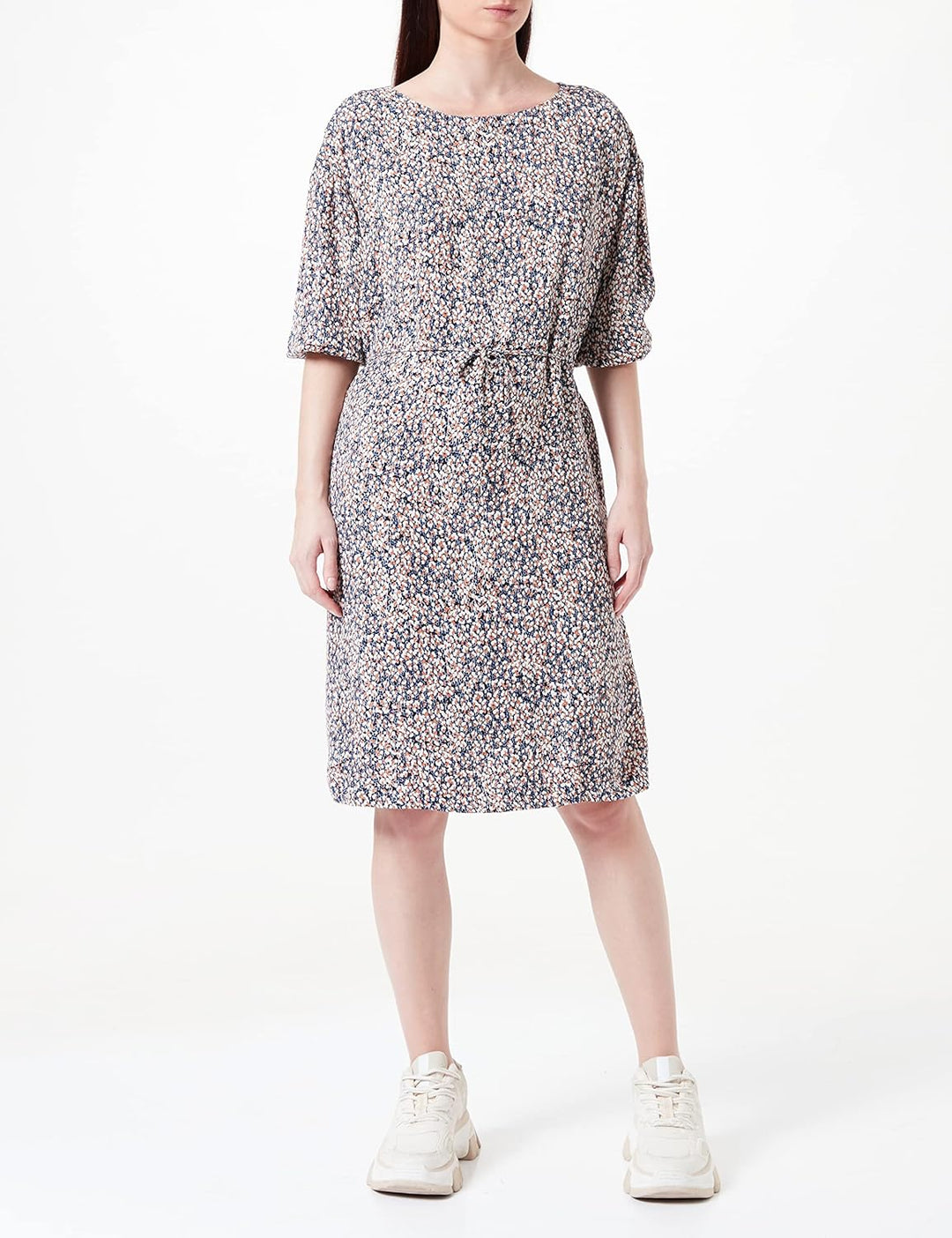 s.Oliver Damen Kurzes Kleid aus Viskose 44 59a3 Blau, 44 59a3 Blau