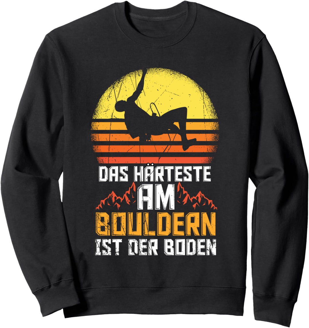 Bouldern Klettern Boulder-Kleidung Bergsteiger Vintage Sweatshirt