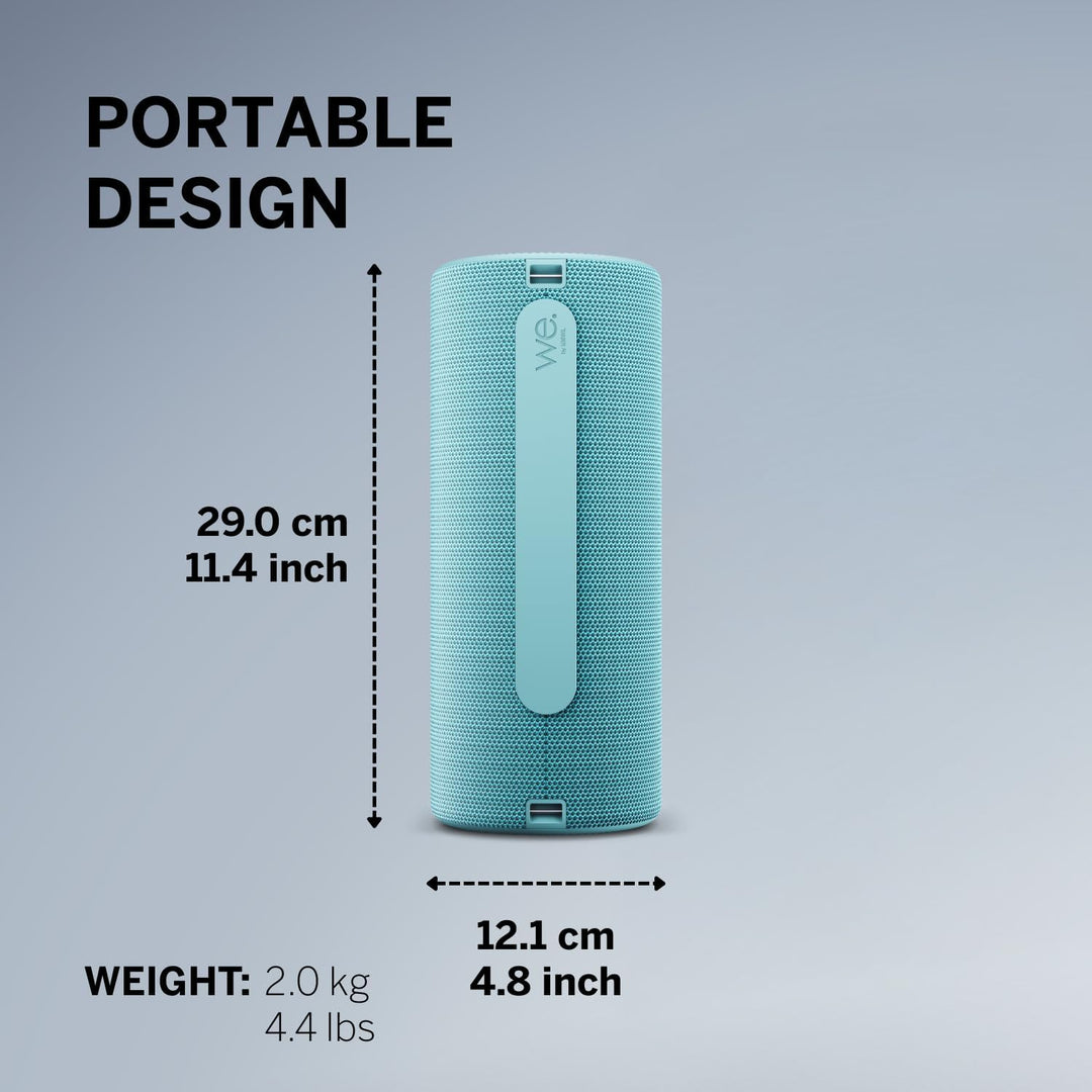 Loewe We. HEAR 2 Aqua Blue, Bluetooth Lautsprecher, 60W, Wasserresistent, Tragbar, Aufladbar, 17h La