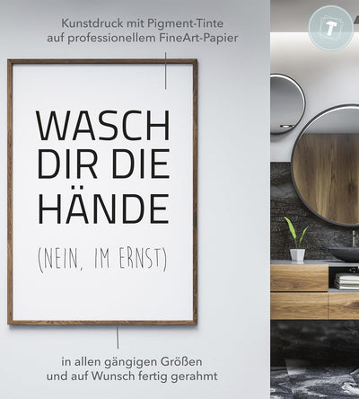 Papierschmiede® Bilder Home XXL Kunstdruck A1 (59,4x84,1 cm) Spruch Poster Zuhause Schrift Bild Wand