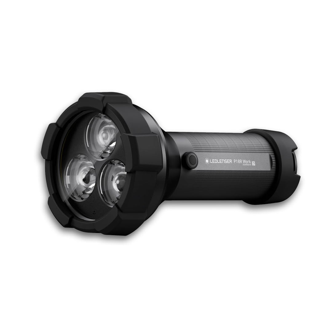 Ledlenser P18R Work Robust Taschenlampe LED, Suchscheinwerfer, aufladbar mit Lithium Akku, 4500 Lume