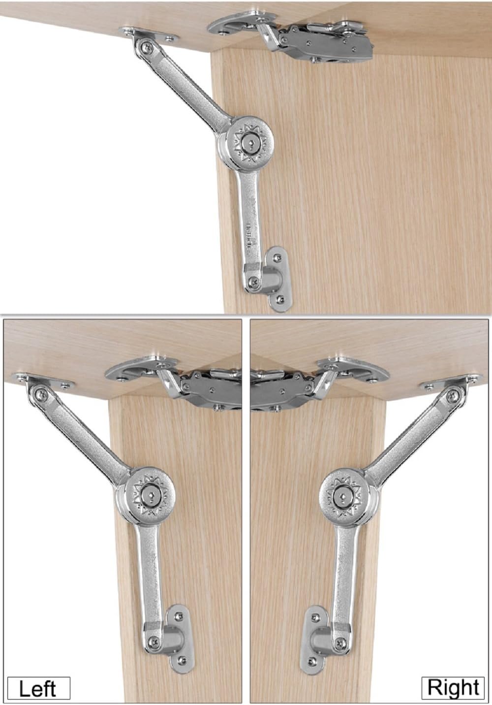 Hettich Hochklappe Klappenbeschlag Klappenstütze Premium für Klappen aus Holz und Alurahmen Klappens
