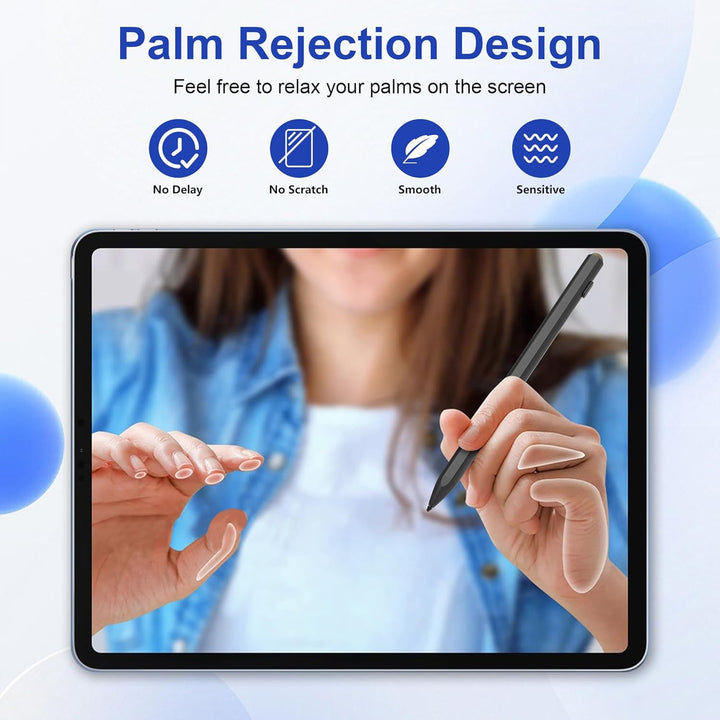 Surface Pen Stylus Stift für Microsoft Surface Pro 11/9/8/7/6/5/4/3, Surface Go 4/3/2 Surface Laptop