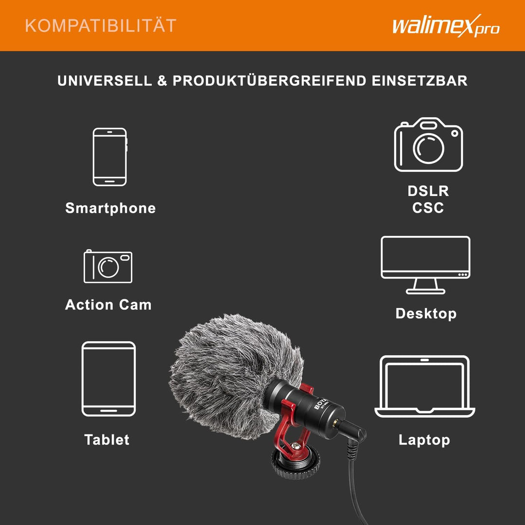 Walimex pro Boya MM1 Kompaktmikrofon universell