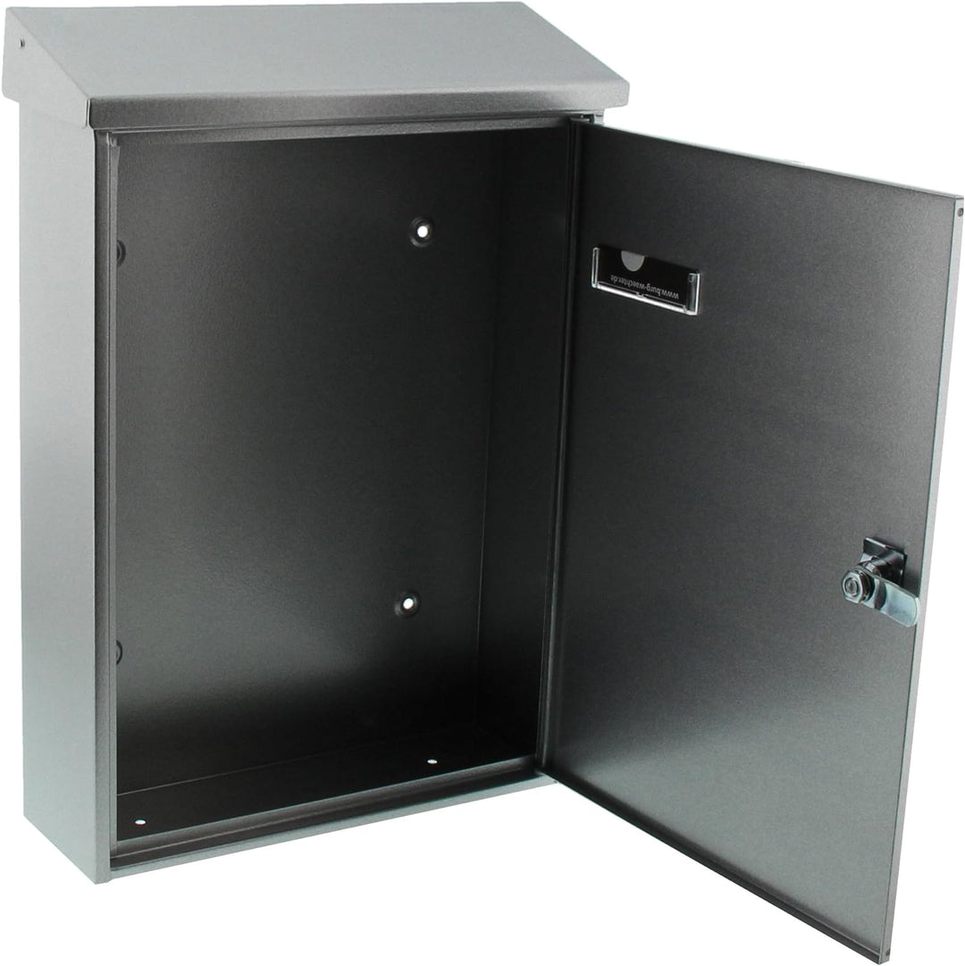 Burg-Wächter Aussenbriefkasten, A4 Einwurf-Format, Vollflächig verzinkt, Strukturlackiert, Letter 58