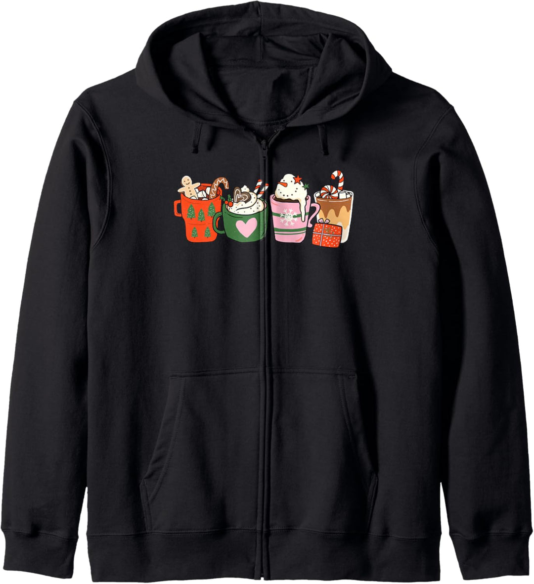 Niedliche Weihnachtsschokolade Kapuzenjacke