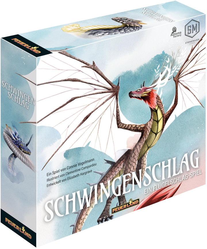 Feuerland Spiele 31032 Schwingenschlag - Aus der Spielewelt von Flügelschlag, grün