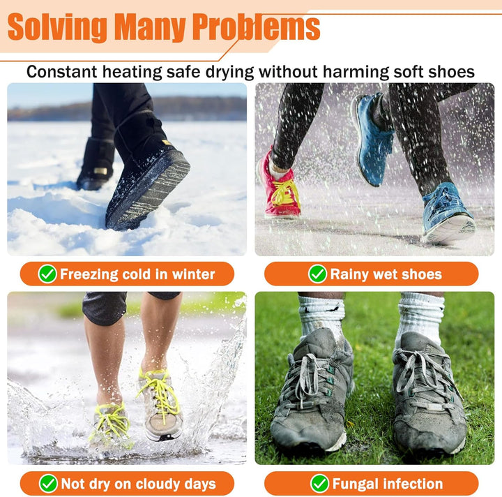 Idota Schuhtrockner Elektrisch, Schuh Trockner Tragbarer, Elektrischer Schuhtrockner mit 3 Modi Time