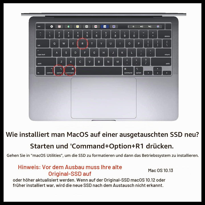 Dogfish 1TB 1000GB SSD für MacBook M.2 2280 NVMe PCIe Gen3x4, interner Solid State Drive Upgrade für