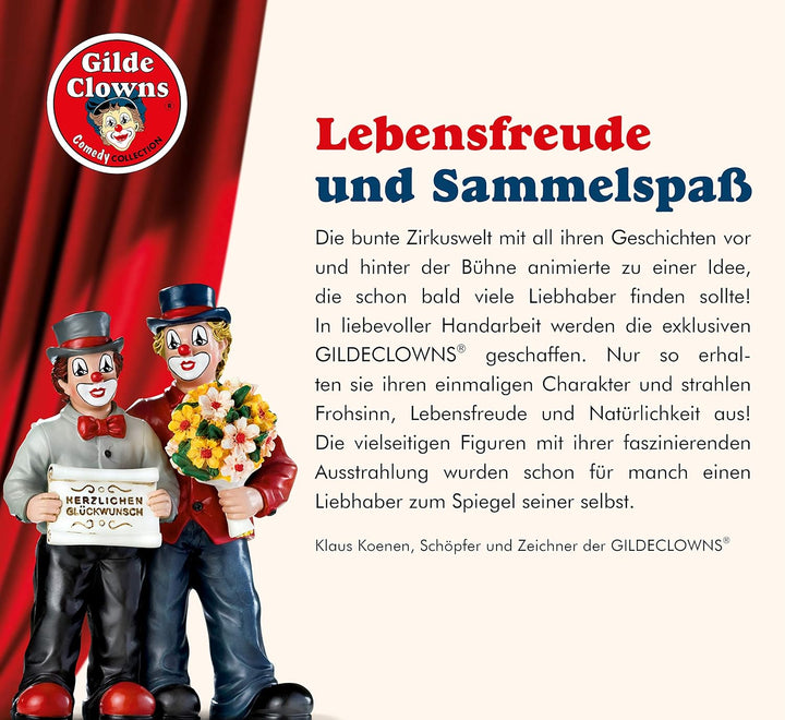 Gildeclown Blumenkorb - Valentinstag Blumen Geschenk für Frauen - Glücksbringer - in Geschenkkarton