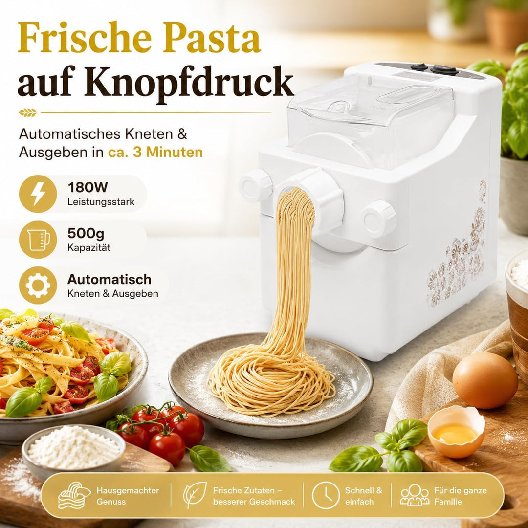 180W 220V Nudelmaschine Elektrische mit 10 Formköpfe Pasta Maker | Multifunktionsmaschine, Kapazität
