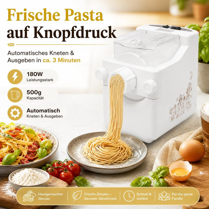 180W 220V Nudelmaschine Elektrische mit 10 Formköpfe Pasta Maker | Multifunktionsmaschine, Kapazität