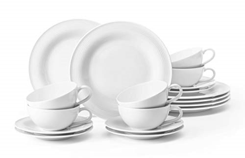Seltmann Weiden 001.751421 Beat Weiss Teeservice 18 tlg., 6 Personen
