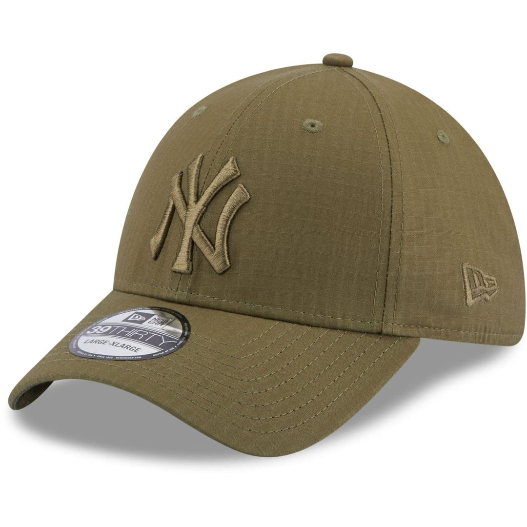 New Era 39THIRTY New York Yankees Baseball Cap - MLB Ripstop - Olivgrün auf Olivgrün M-L Oliv, M-L O