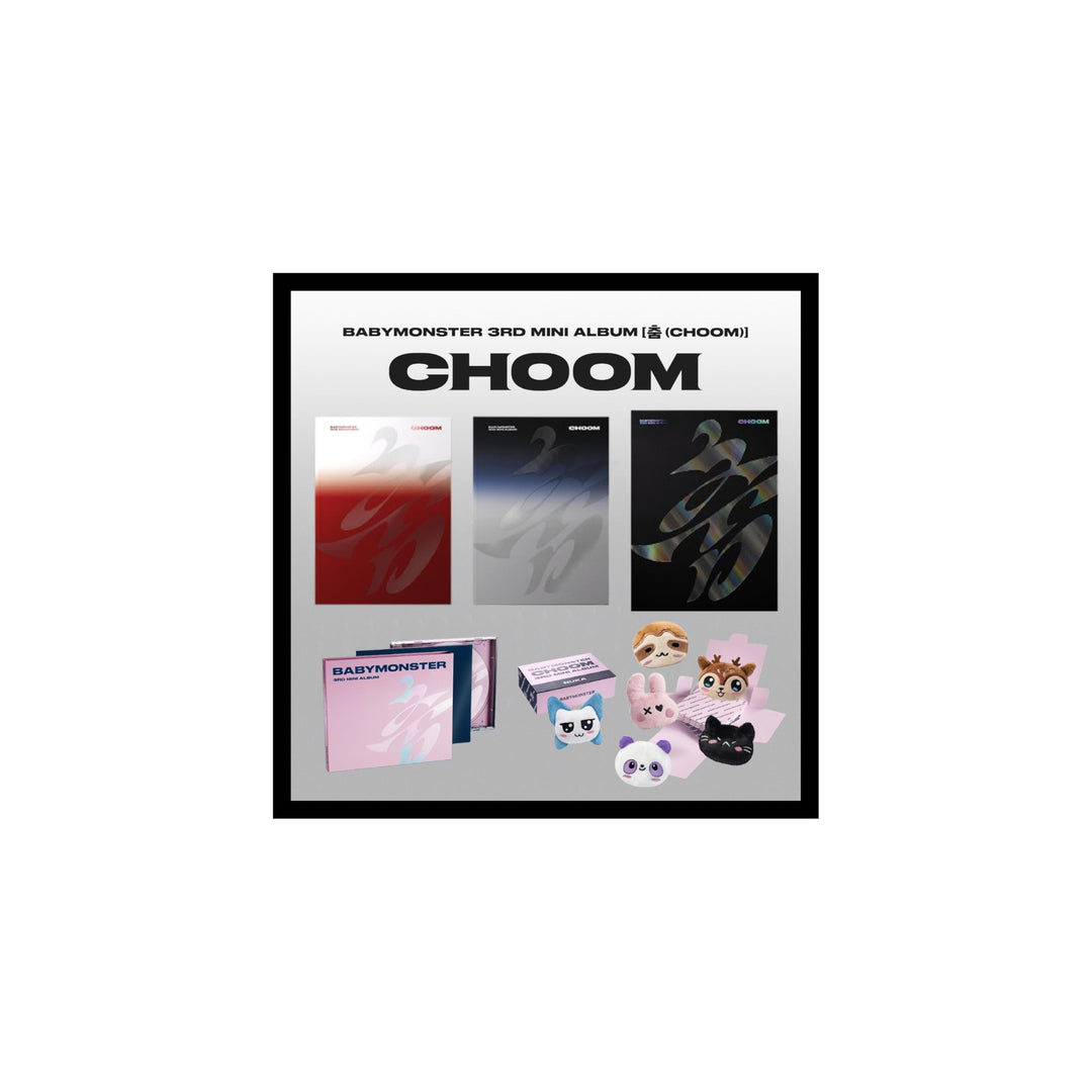 (3 Versionen Set: 1 Standard + 1 Juwel + 1 Schlüsselanhänger) Baby Monster Choom 3. Mini-Album mit T