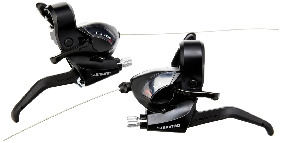 Shimano ST-EF41 EZ Fire Plus STI Set Schwarz 6-Gang, Schwarz 6-Gang