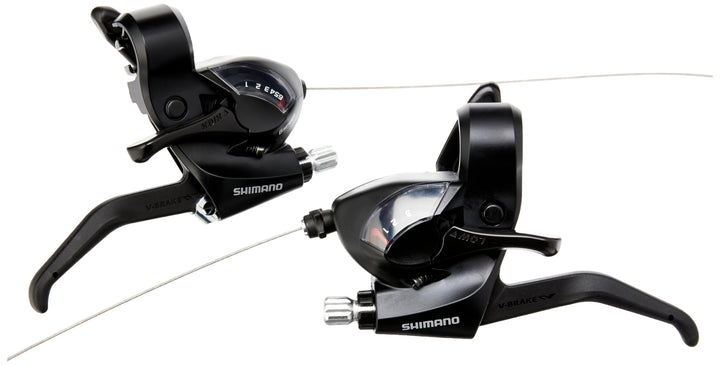 Shimano ST-EF41 EZ Fire Plus STI Set Schwarz 6-Gang, Schwarz 6-Gang