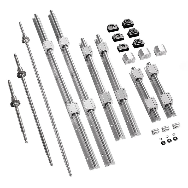 CNCYEAH Linearschiene SBR16 Linearlager-Gleitset 500/1000/1000 mm und SFU1605 500/1000/1000 mm Kugel