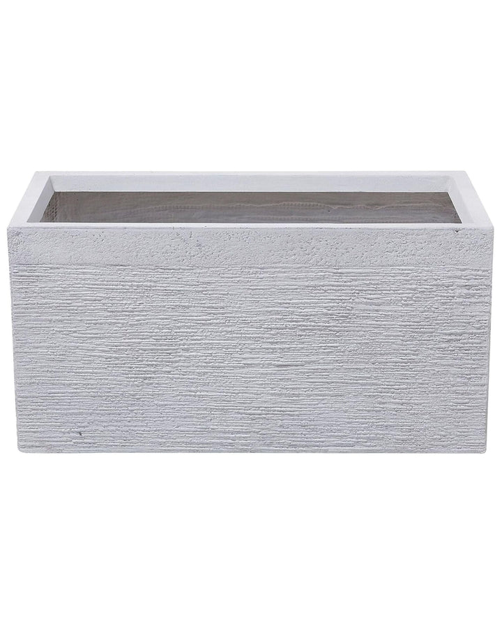 Praktischer Blumentopf 60 x 29 x 30 cm Steingemisch weiss Myra
