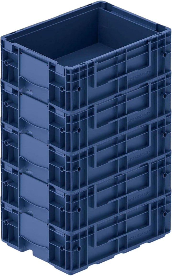 SparSet 5x VDA KLT Kleinladungsträger mit Verbundboden | HxBxT 14,7x30x40cm | 10 Liter | KLT, Transp