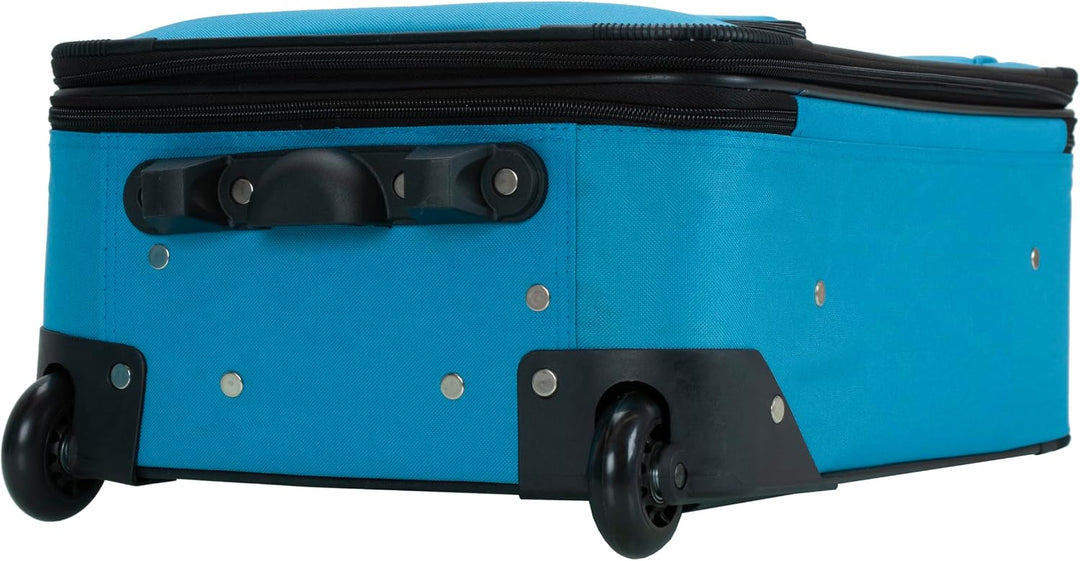 Rockland Bagage De Cabine Abs Extensible Melbourne 20 PO Koffer-Set, 38 Liter, Pinkleopard 51 in Pin