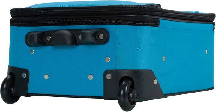 Rockland Bagage De Cabine Abs Extensible Melbourne 20 PO Koffer-Set, 38 Liter, Pinkleopard 51 in Pin
