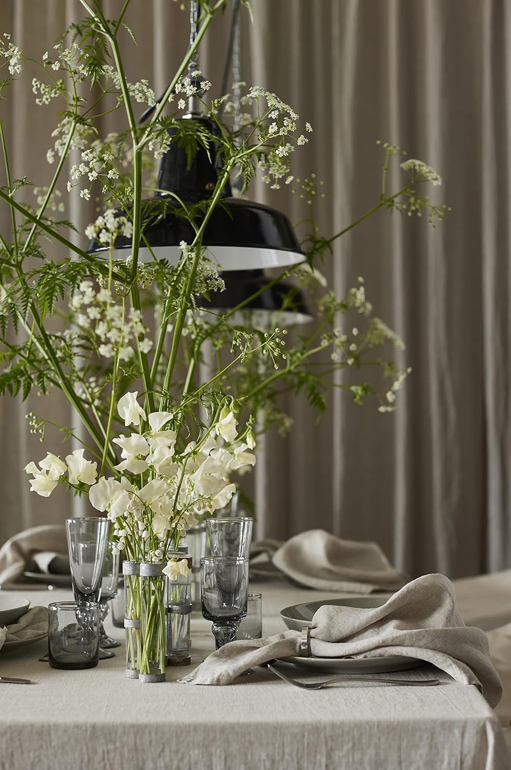 Himla Servietten 4-er Set beige Natur Leinenservietten Stoffservietten Stoff waschbar Sunshine - Oat