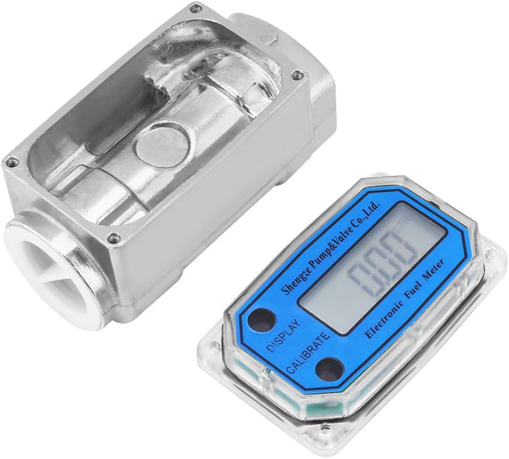 Yosoo Health Gear Digitale Turbinen-Durchflussmesser 1 '' Digitaler Durchflussmesser, Dieselkraftsto